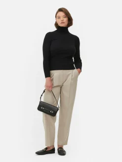 MULHER Primark Camisolas E Casacos De Malha^Camisola Gola Alta Dobra Malha Canelada