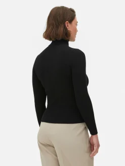 MULHER Primark Camisolas E Casacos De Malha^Camisola Gola Alta Dobra Malha Canelada