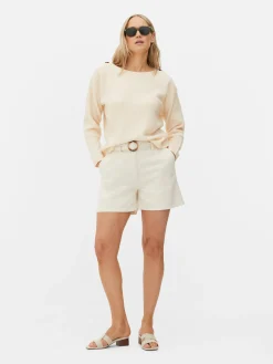 MULHER Primark Camisolas E Casacos De Malha^Camisola Gola Barco Botão Ombro