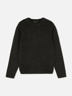 Primark Camisolas E Casacos De Malha^Camisola Gola Redonda Efeito Salpicado