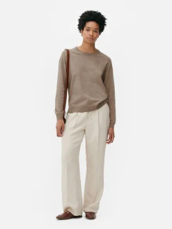 MULHER Primark Camisolas E Casacos De Malha^Camisola Gola Redonda Malha Fina