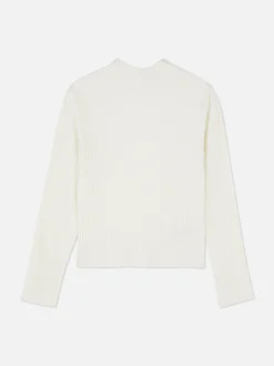 Primark Camisolas E Casacos De Malha^Camisola Gola Subida Canelada