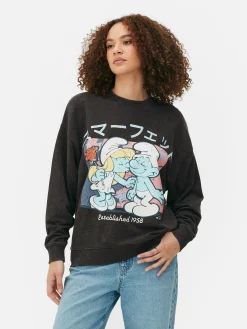 MULHER Primark Camisolas Com E Sem Capuz^Camisola Gráfica Corte Largo The Smurfs