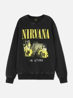 Primark Camisolas E T-Shirts Com Estampado Gráfico|Camisolas Com E Sem Capuz^Camisola Lavagem Nirvana