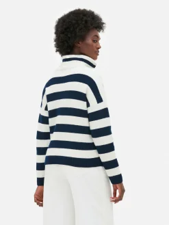 MULHER Primark Camisolas E Casacos De Malha^Camisola Malha 1/2 Fecho Correr