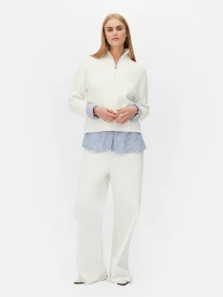 MULHER Primark Camisolas E Casacos De Malha^Camisola Malha 1/2 Fecho Correr