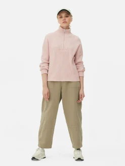 MULHER Primark Camisolas E Casacos De Malha^Camisola Malha 1/2 Fecho Correr