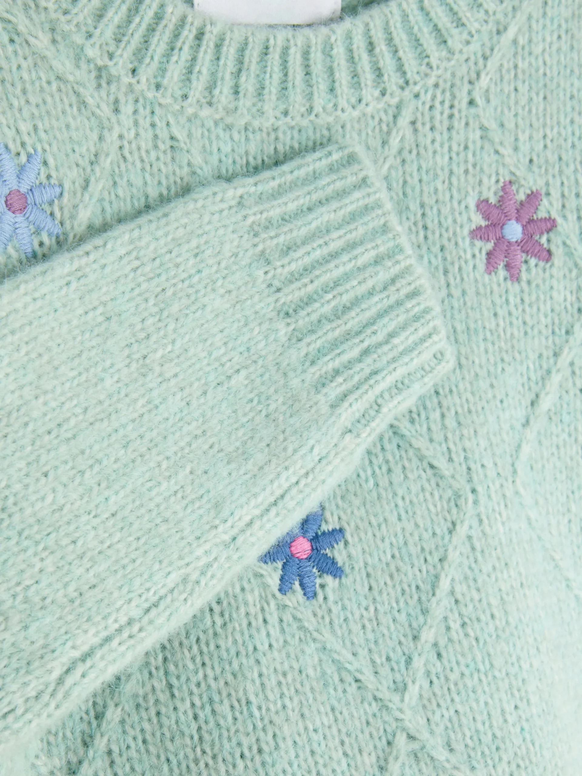 Primark Camisolas E Casacos De Malha^Camisola Malha Bordada Padrão Floral