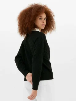 MULHER Primark Camisolas E Casacos De Malha^Camisola Malha Entrançada Colarinho