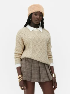 MULHER Primark Agasalhos Inverno|Camisolas E Casacos De Malha^Camisola Malha Entrançada Botões Rita Ora