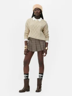 MULHER Primark Agasalhos Inverno|Camisolas E Casacos De Malha^Camisola Malha Entrançada Botões Rita Ora