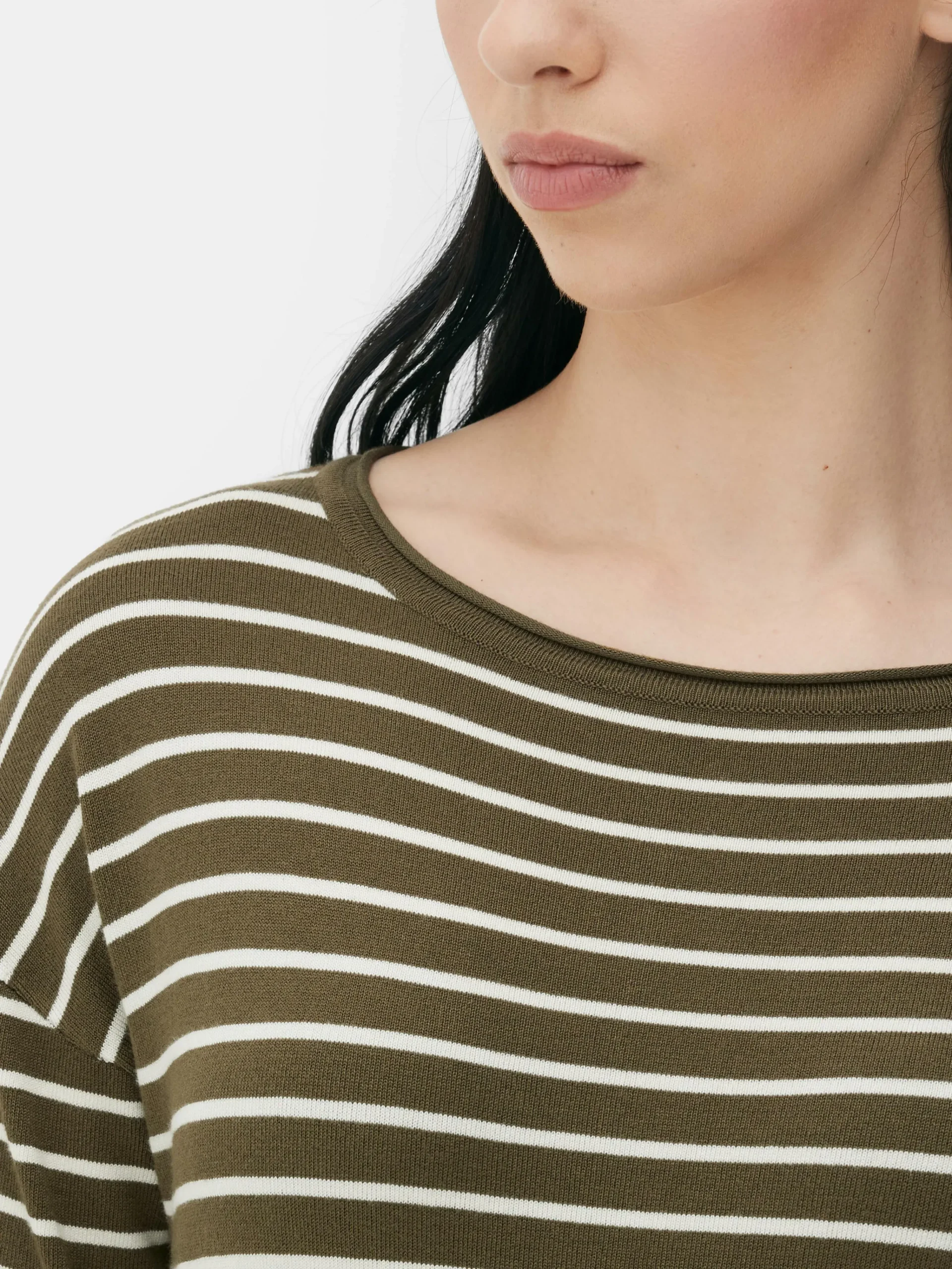 MULHER Primark Camisolas E Casacos De Malha^Camisola Malha Fina Decote Barco Riscas