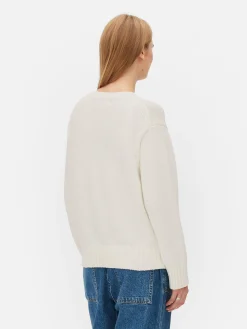 MULHER Primark Camisolas E Casacos De Malha^Camisola Malha Gola Redonda