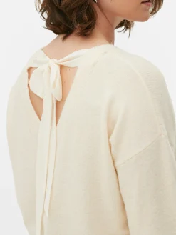 MULHER Primark Camisolas E Casacos De Malha^Camisola Malha Laço Costas