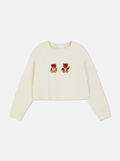 Primark Camisolas E Casacos De Malha^Camisola Malha Urso Peluche