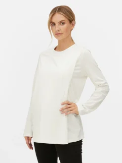 MULHER Primark Tops E T-Shirts^Camisola Manga Comprida Frente zada Maternidade