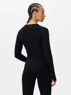 MULHER Primark Roupas De Ginásio E De Desporto^Camisola Manga Comprida S/ Costuras