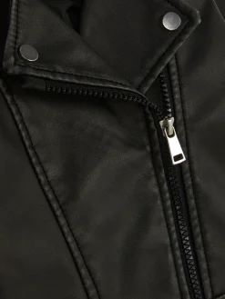 Primark Casacos E Blusões^Casaco Estilo Motard Imitação Pele