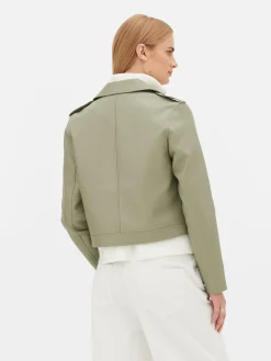 MULHER Primark Casacos E Blusões^Casaco Estilo Motard Imitação Pele Básico