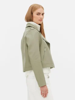 MULHER Primark Casacos E Blusões^Casaco Estilo Motard Imitação Pele Básico