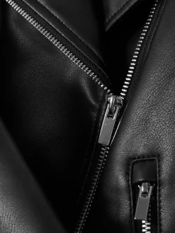 Primark Casacos E Blusões^Casaco Estilo Motard Imitação Pele