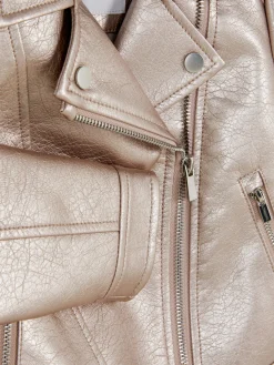 Primark Casacos E Blusões^Casaco Estilo Motard Metalizado