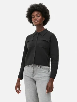 MULHER Primark Camisolas E Casacos De Malha^Casaco Malha Botões Colarinho