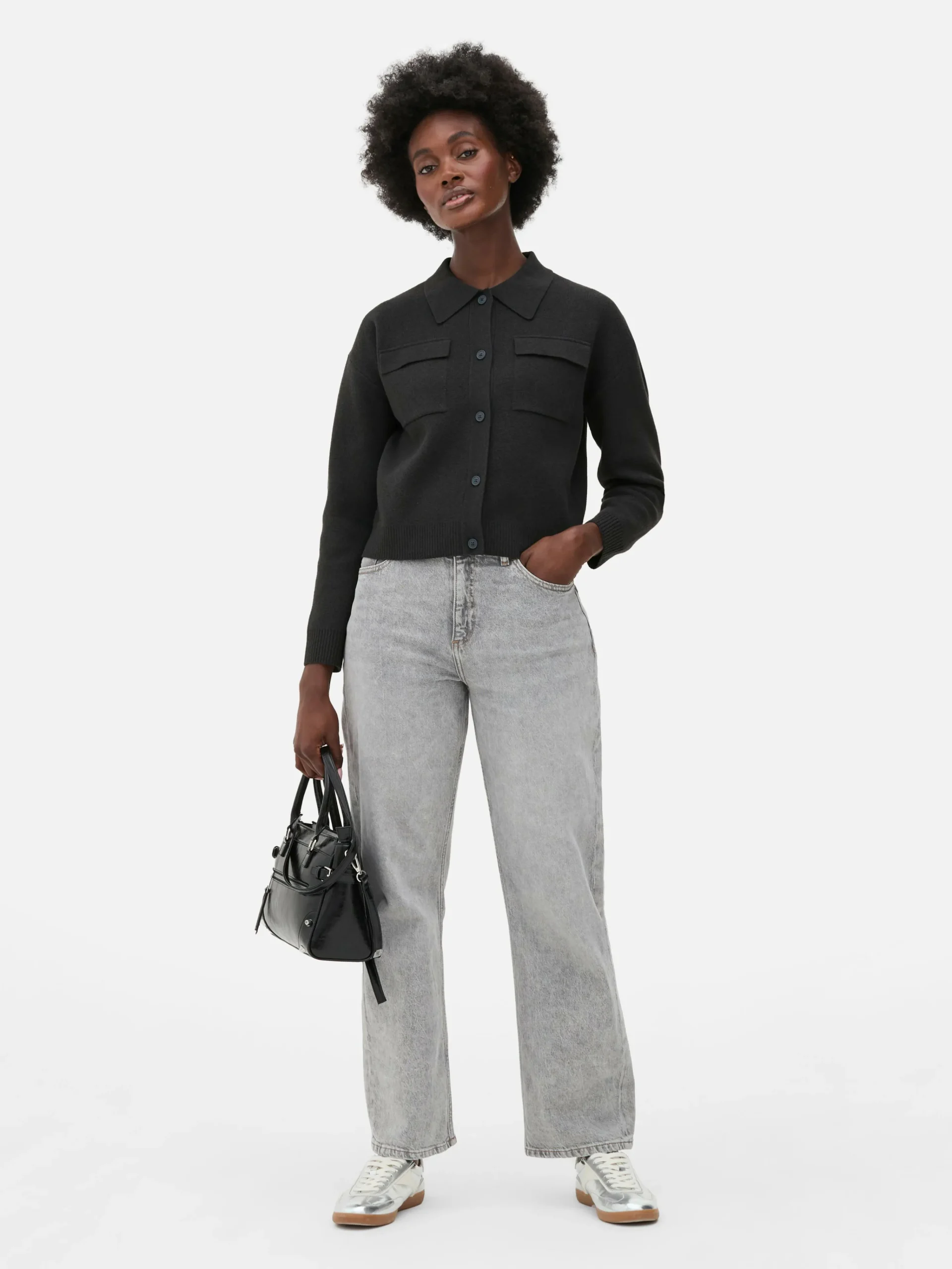 MULHER Primark Camisolas E Casacos De Malha^Casaco Malha Botões Colarinho