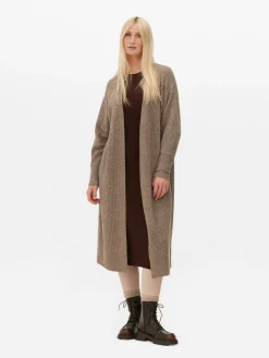 MULHER Primark Camisolas E Casacos De Malha^Casaco Malha Canelado Comprido