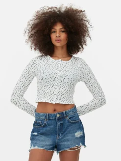 MULHER Primark Tops E T-Shirts^Casaco Malha Conj. Coordenadopadrão Floral Miudinho