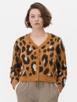 MULHER Primark Camisolas E Casacos De Malha^Casaco Malha Curto Leopardo