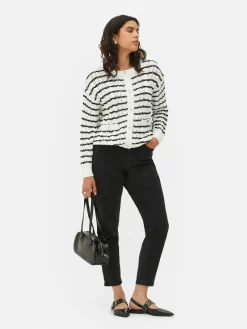 MULHER Primark Camisolas E Casacos De Malha^Casaco Malha Entrançada Riscas