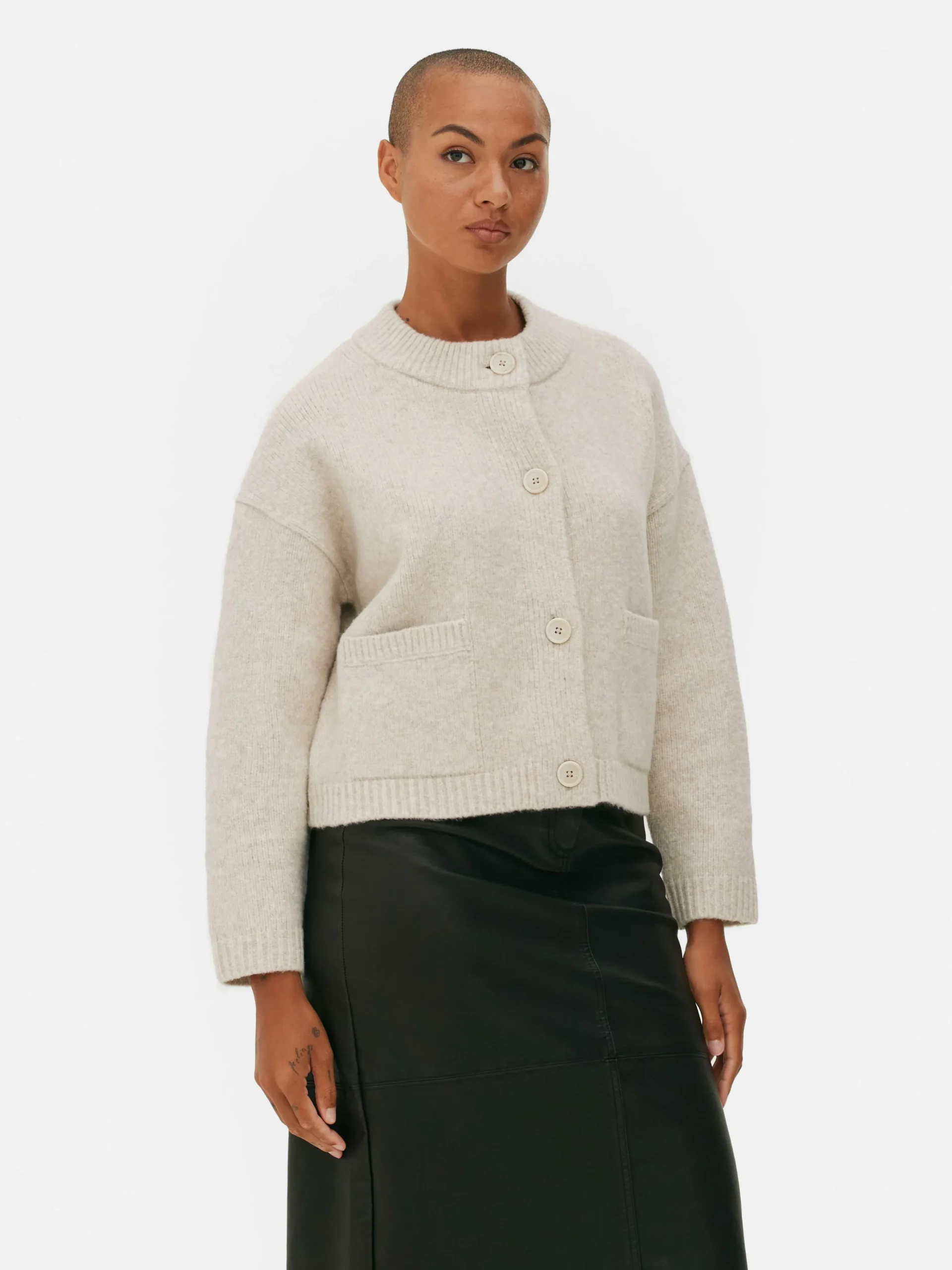 MULHER Primark Camisolas E Casacos De Malha^Casaco Malha Folgado Botões Frente