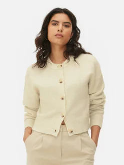 MULHER Primark Camisolas E Casacos De Malha^Casaco Malha Gola Redonda Botões