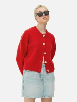 MULHER Primark Camisolas E Casacos De Malha^Casaco Malha Gola Redonda Botões