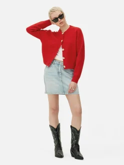 MULHER Primark Camisolas E Casacos De Malha^Casaco Malha Gola Redonda Botões