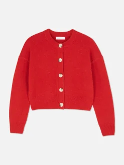 MULHER Primark Camisolas E Casacos De Malha^Casaco Malha Gola Redonda Botões