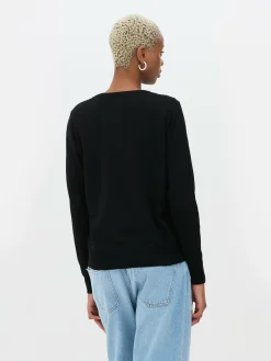 MULHER Primark Camisolas E Casacos De Malha^Casaco Malha Gola Redonda Clássica