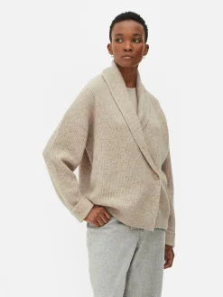 MULHER Primark Camisolas E Casacos De Malha^Casaco Malha Traçado Botões Xaile