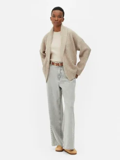 MULHER Primark Camisolas E Casacos De Malha^Casaco Malha Traçado Botões Xaile