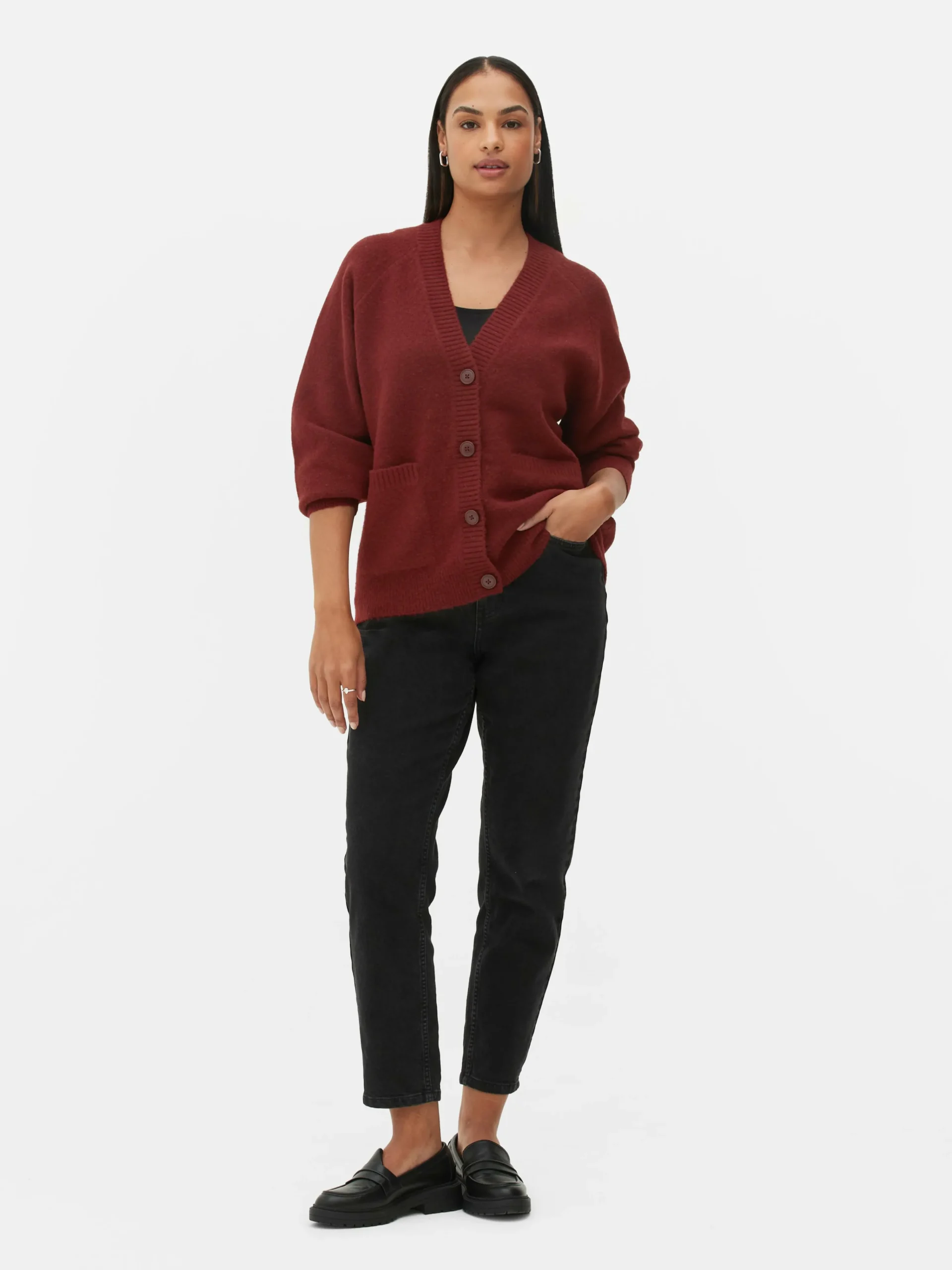 MULHER Primark Camisolas E Casacos De Malha^Casaco Malha V Estilo Boyfriend