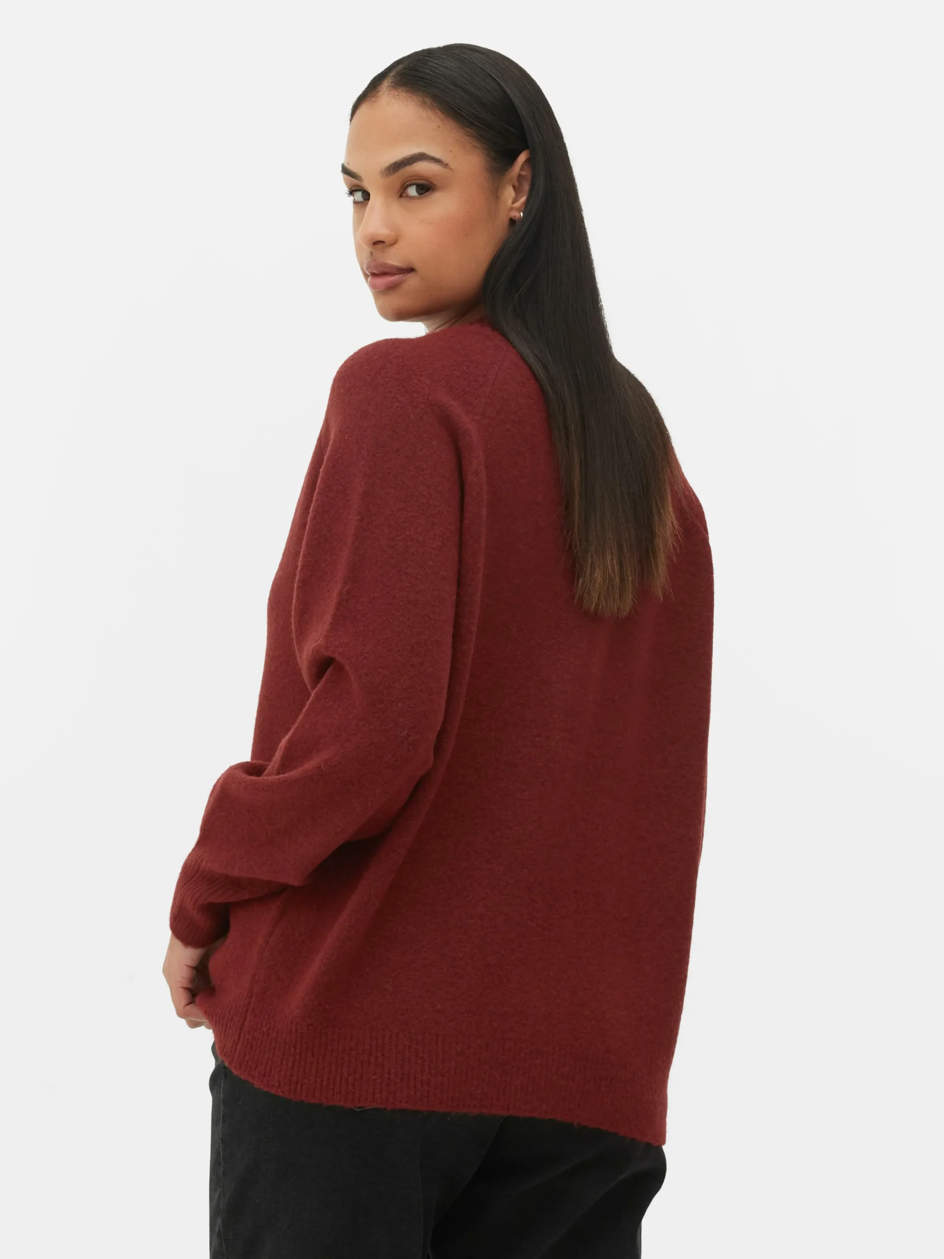 MULHER Primark Camisolas E Casacos De Malha^Casaco Malha V Estilo Boyfriend