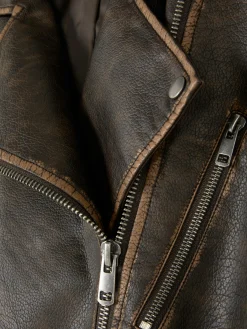 MULHER Primark Casacos E Blusões^Casaco Motard Desgastado Grande