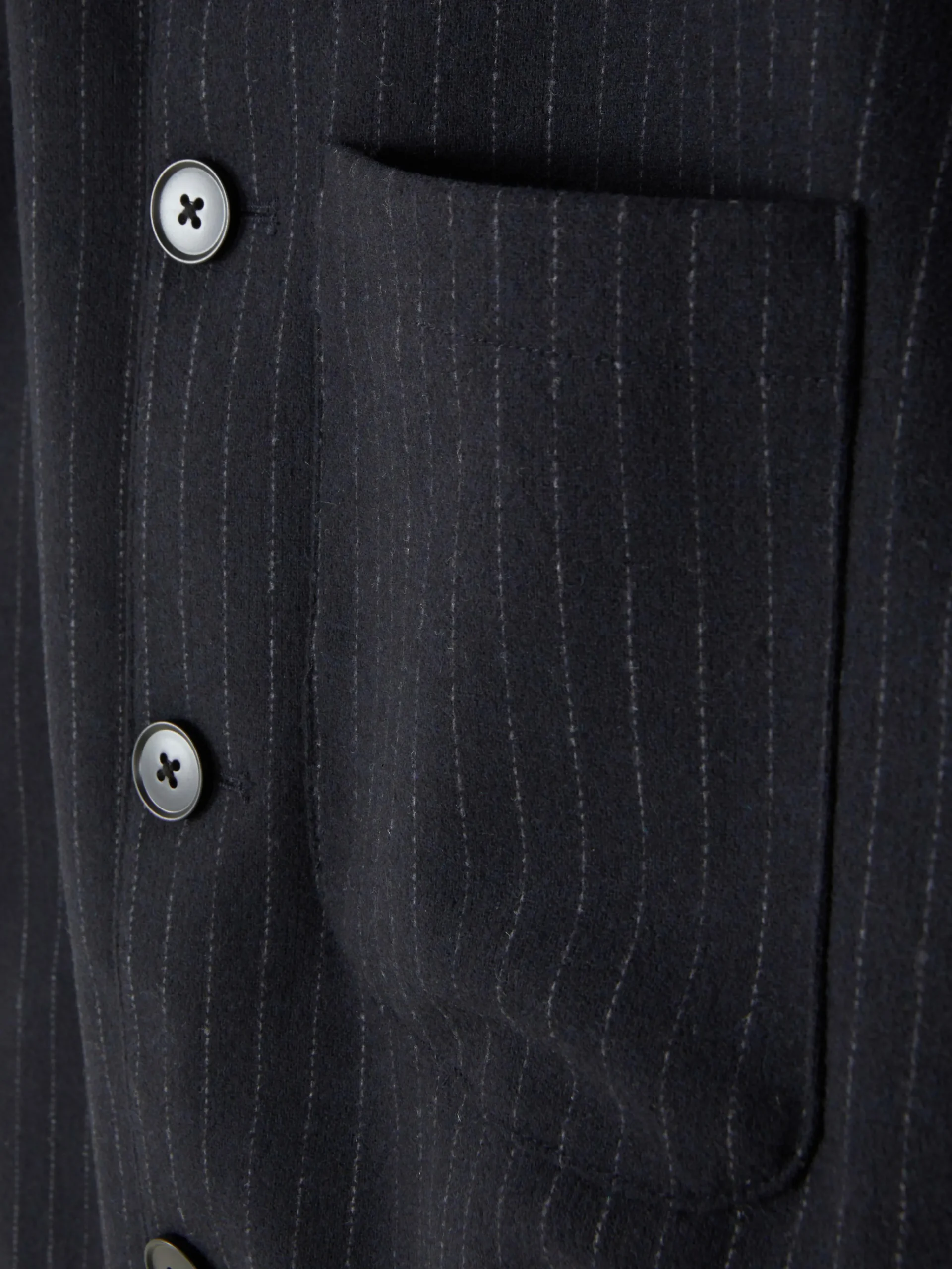 Primark Casacos E Blusões^Casaco Riscas Finas Botões Kem