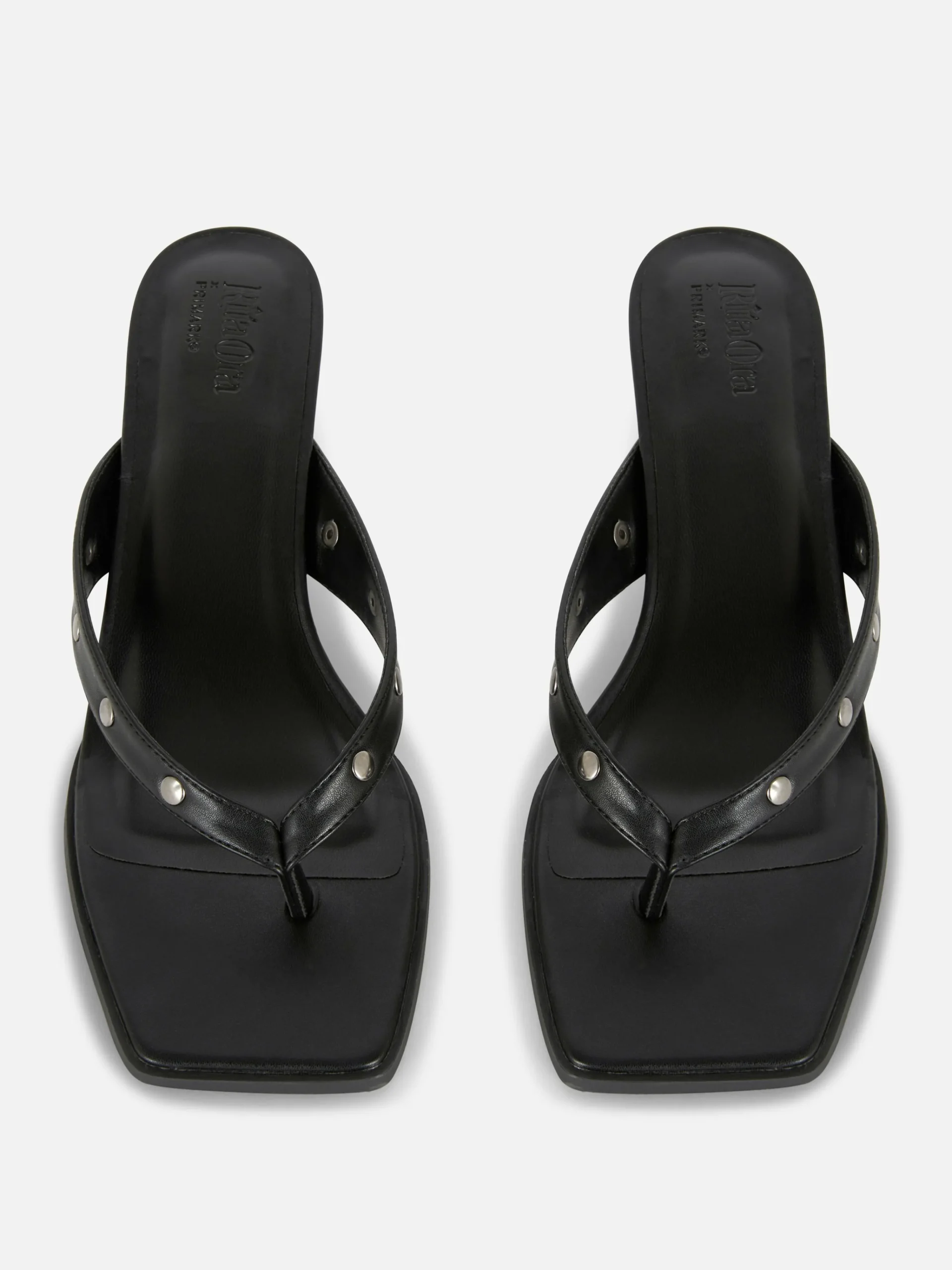 MULHER Primark Sapatos De Salto Alto^Chinelos Tachas Imitação Pele Rita Ora