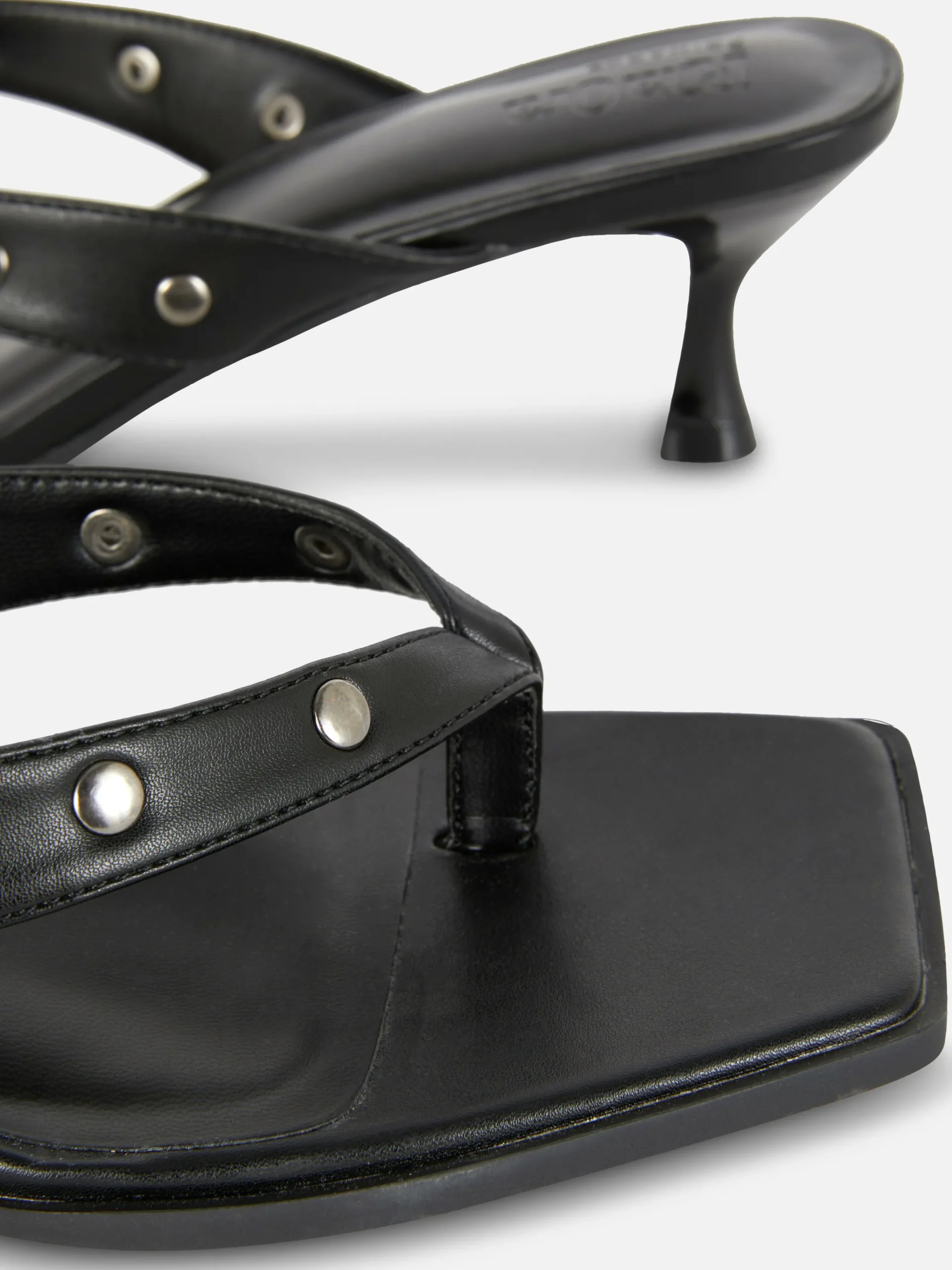 MULHER Primark Sapatos De Salto Alto^Chinelos Tachas Imitação Pele Rita Ora