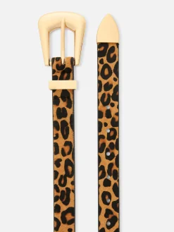 MULHER Primark Cintos^Cinto Leopardo Texturado