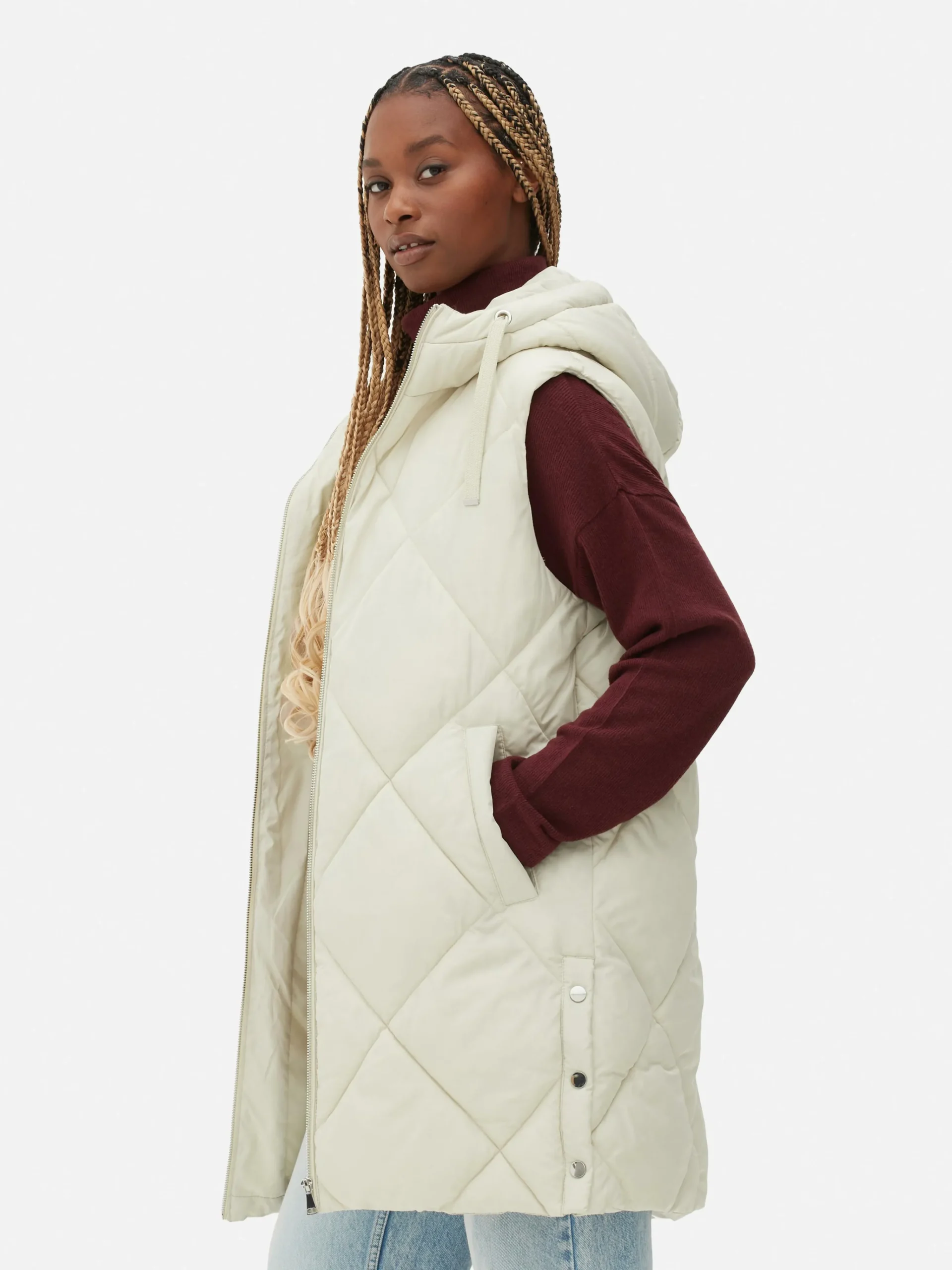 MULHER Primark Casacos E Blusões^Colete Acolchoado Capuz