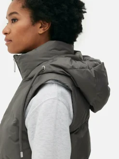 MULHER Primark Casacos E Blusões^Colete Capuz Acolchoado