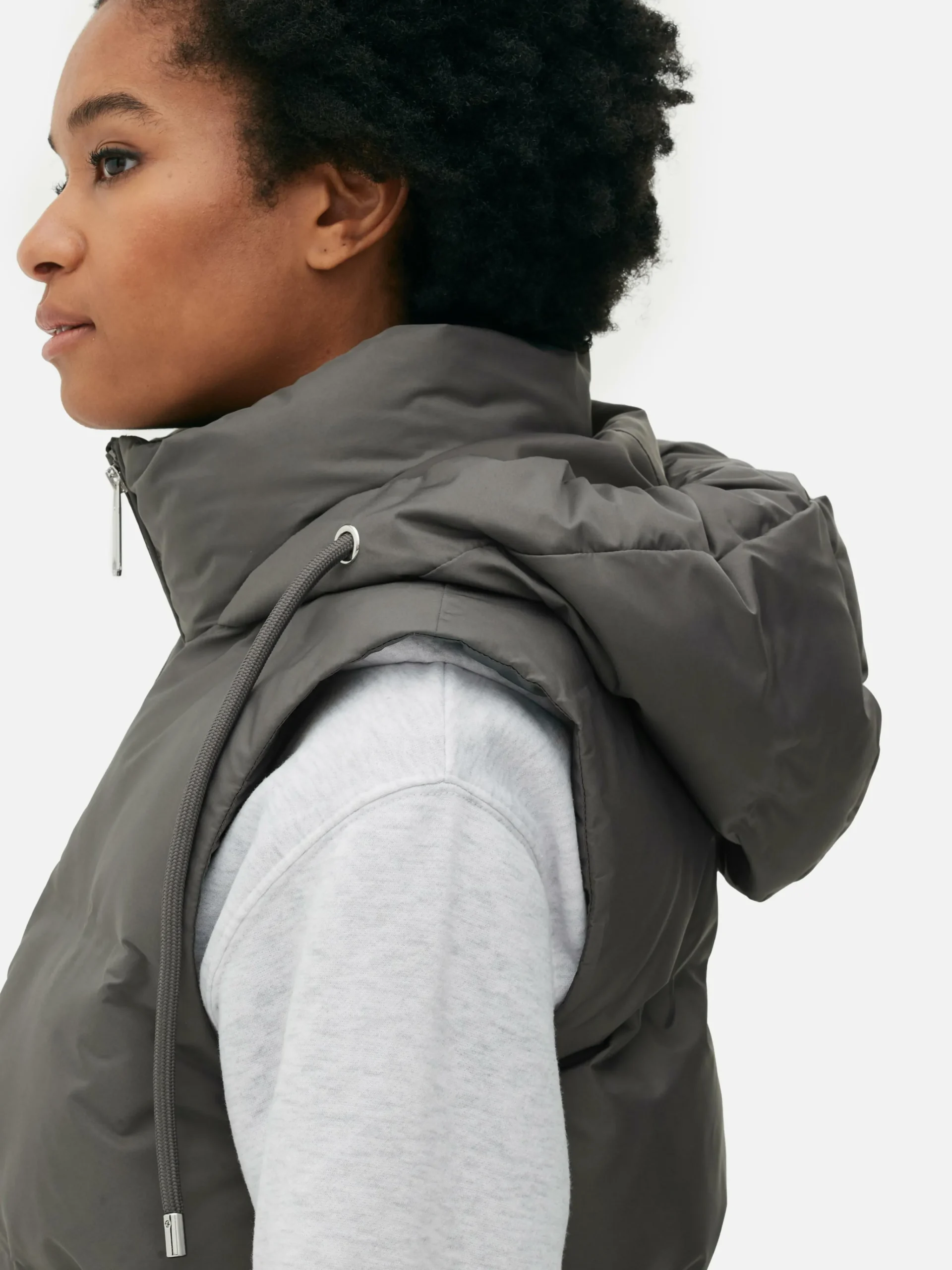 MULHER Primark Casacos E Blusões^Colete Capuz Acolchoado